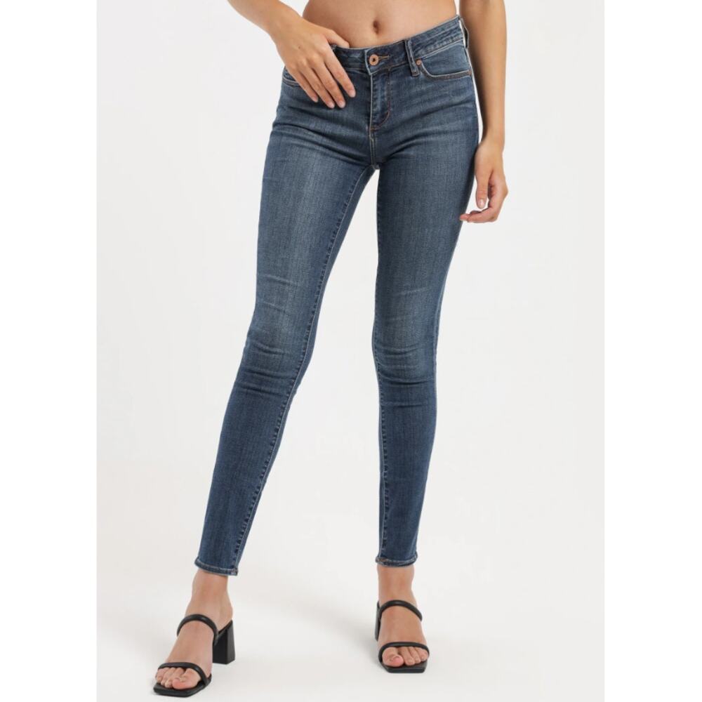 New ARTICLES OF SOCIETY Women's Blue Denim Sarah Mid Rise Jeans Size 25